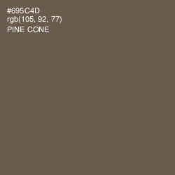 #695C4D - Pine Cone Color Image